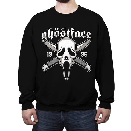 Ghostface - Crew Neck Sweatshirt Crew Neck Sweatshirt RIPT Apparel Small / Black