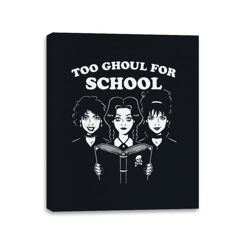 Ghoul School - Canvas Wraps Canvas Wraps RIPT Apparel 11x14 / Black