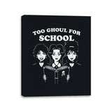 Ghoul School - Canvas Wraps Canvas Wraps RIPT Apparel 11x14 / Black