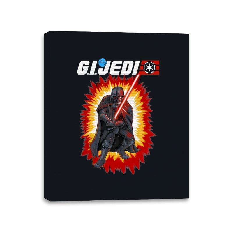 GI JEDI Vader - Canvas Wraps Canvas Wraps RIPT Apparel 11x14 / Black