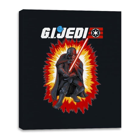 GI JEDI Vader - Canvas Wraps Canvas Wraps RIPT Apparel 16x20 / Black