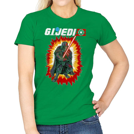 GI JEDI Vader - Womens T-Shirts RIPT Apparel Small / Irish Green