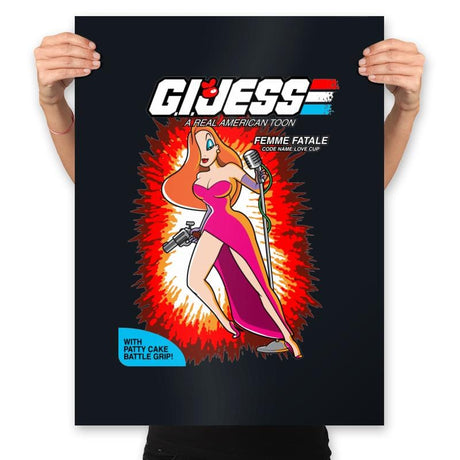 GI Jess - Prints Posters RIPT Apparel 18x24 / Black