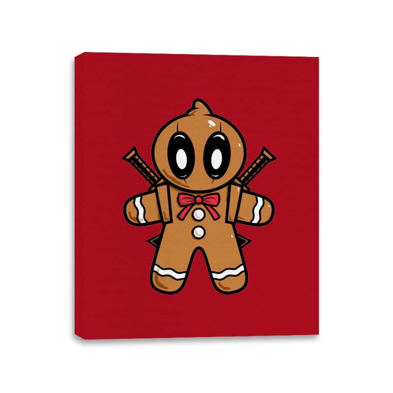 Gingerbread Pool - Canvas Wraps Canvas Wraps RIPT Apparel 11x14 / Red