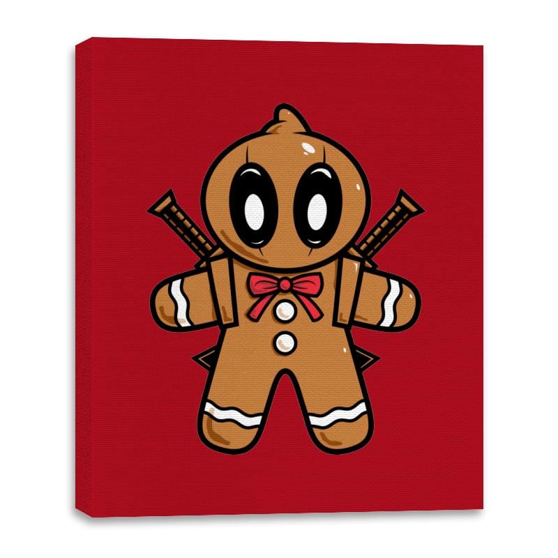 Gingerbread Pool - Canvas Wraps Canvas Wraps RIPT Apparel 16x20 / Red