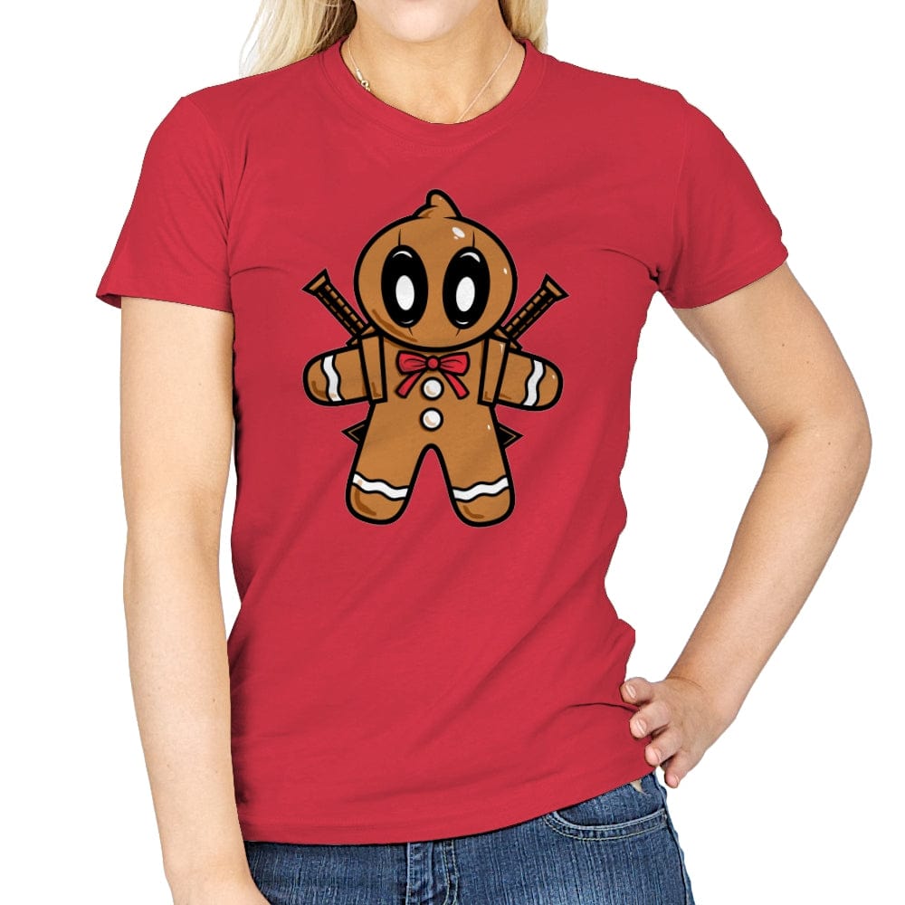 Gingerbread Pool - Womens T-Shirts RIPT Apparel Small / Red