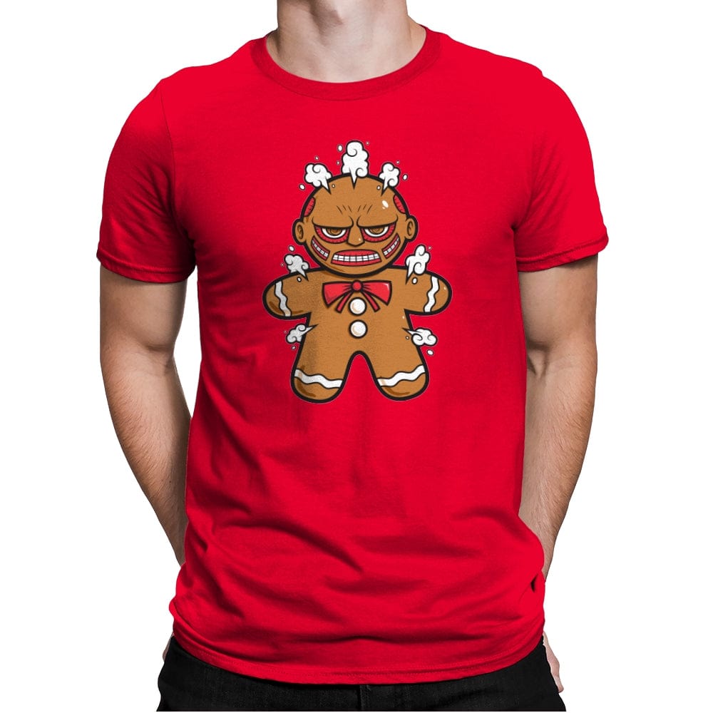 Gingerbread Titan - Mens Premium T-Shirts RIPT Apparel Small / Red