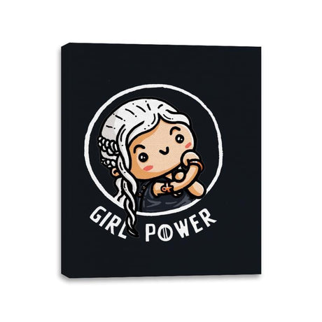 Girl Power Dany - Canvas Wraps Canvas Wraps RIPT Apparel 11x14 / Black