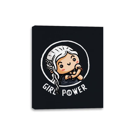 Girl Power Dany - Canvas Wraps Canvas Wraps RIPT Apparel 8x10 / Black