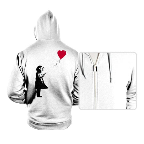 Girl with Phone! - Hoodies Hoodies RIPT Apparel Small / White