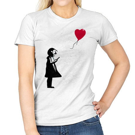 Girl with Phone! - Womens T-Shirts RIPT Apparel Small / White