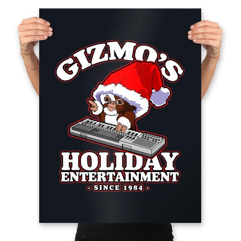 Gizmo's Holiday - Prints Posters RIPT Apparel 18x24 / Black