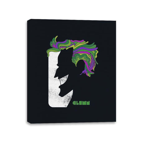 Glaser Clown - Canvas Wraps Canvas Wraps RIPT Apparel 11x14 / Black