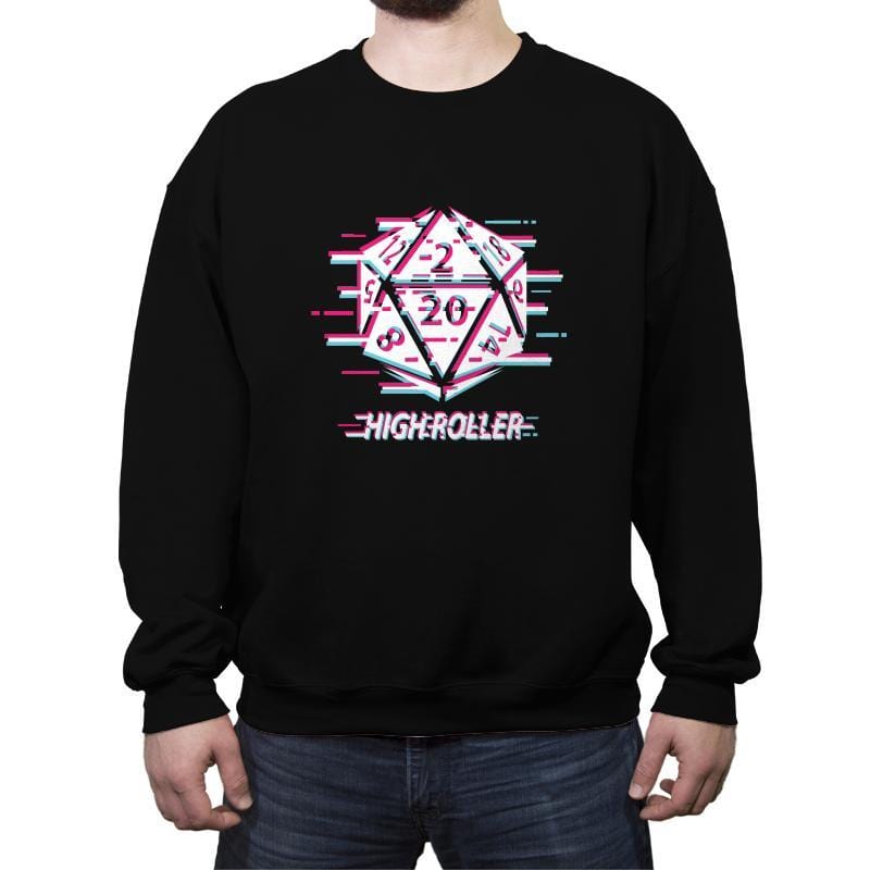 Glitch D-20 - Crew Neck Sweatshirt Crew Neck Sweatshirt RIPT Apparel