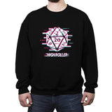 Glitch D-20 - Crew Neck Sweatshirt Crew Neck Sweatshirt RIPT Apparel