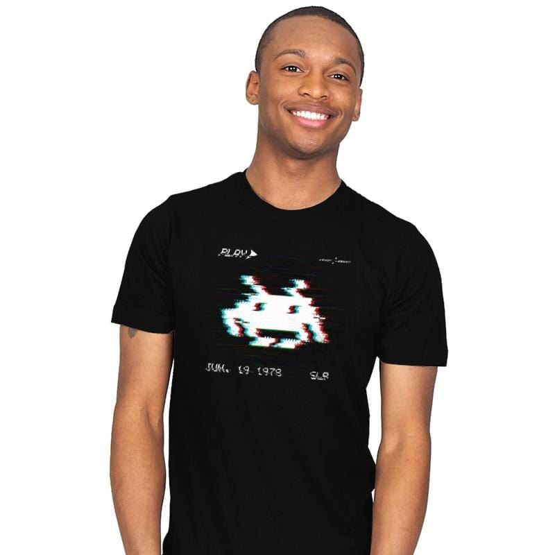 Glitch Invader - Mens T-Shirts RIPT Apparel Small / Black