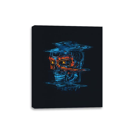 Glitchy Future - Canvas Wraps Canvas Wraps RIPT Apparel 8x10 / Black