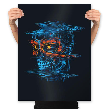 Glitchy Future - Prints Posters RIPT Apparel 18x24 / Black