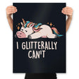 Glitterally Can't - Prints Posters RIPT Apparel 18x24 / Black