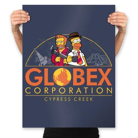 Globex Corp - Prints Posters RIPT Apparel 18x24 / Navy