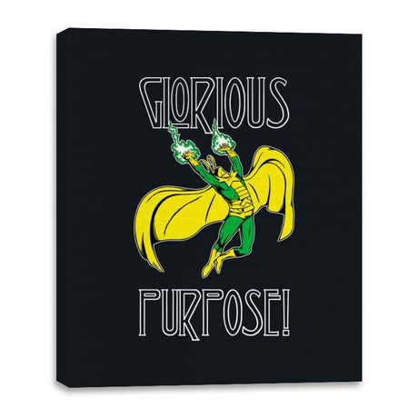 Glorious Purpose - Canvas Wraps Canvas Wraps RIPT Apparel 16x20 / Black