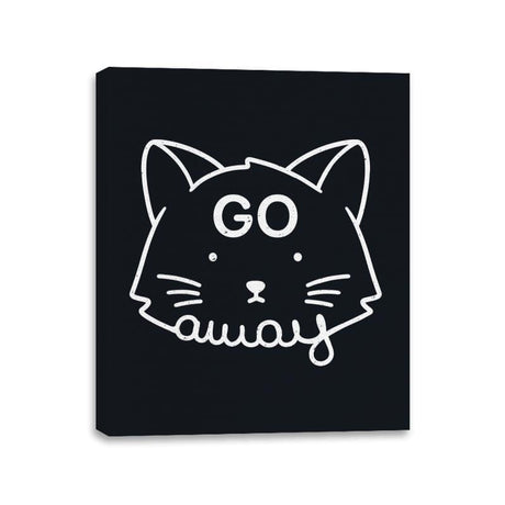 Go Away - Canvas Wraps Canvas Wraps RIPT Apparel 11x14 / Black