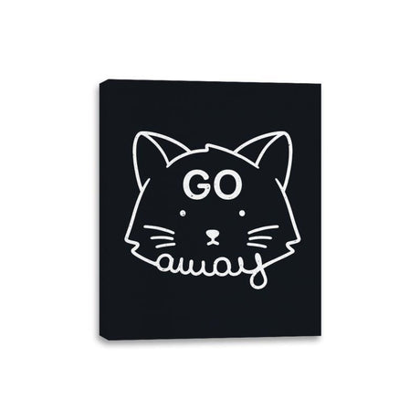 Go Away - Canvas Wraps Canvas Wraps RIPT Apparel 8x10 / Black