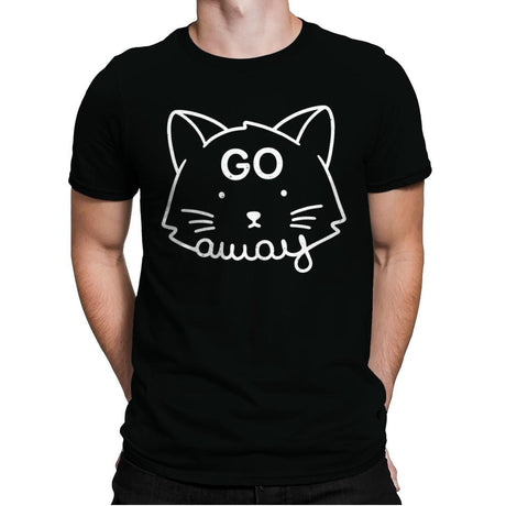 Go Away - Mens Premium T-Shirts RIPT Apparel Small / Black