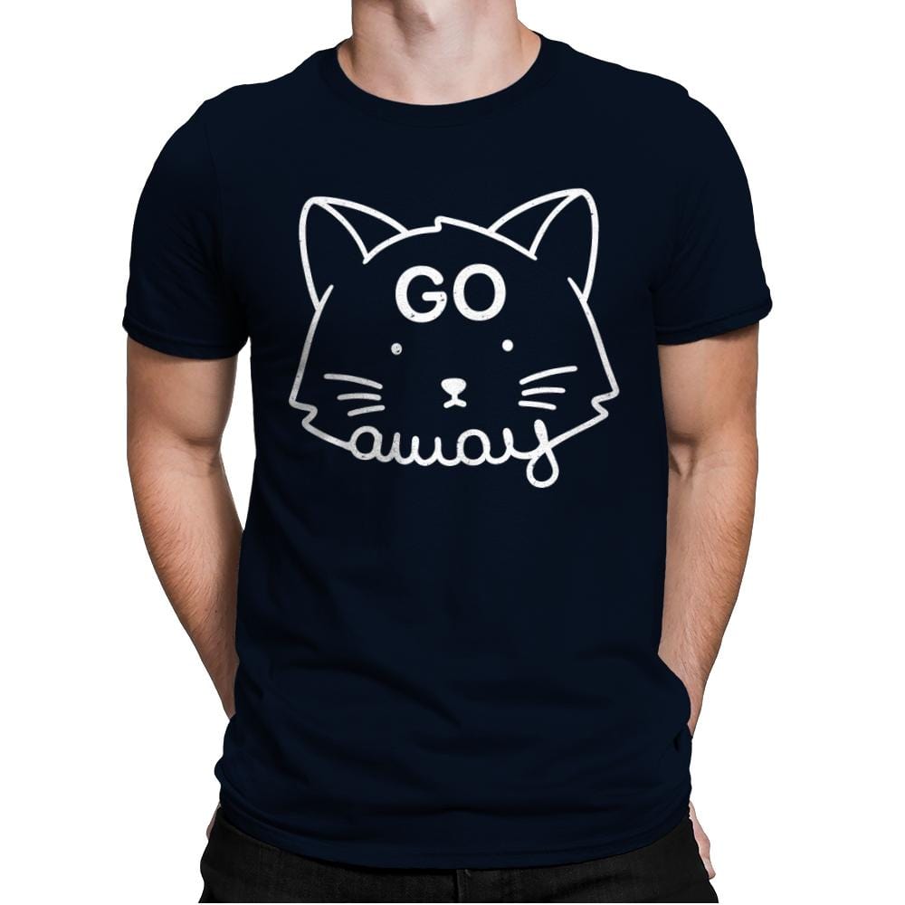 Go Away - Mens Premium T-Shirts RIPT Apparel Small / Midnight Navy