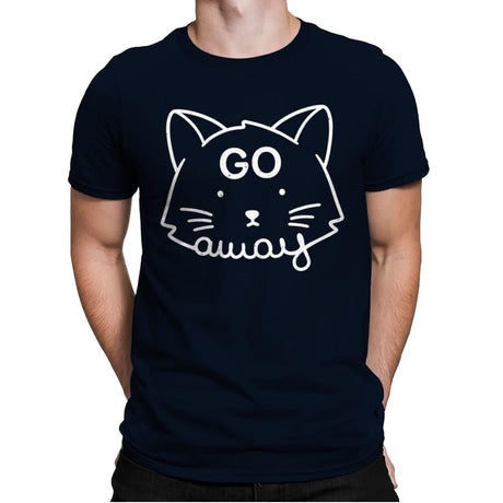 Go Away - Mens Premium T-Shirts RIPT Apparel Small / Midnight Navy