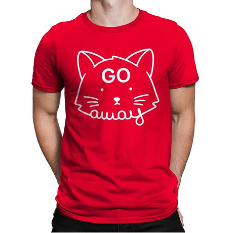 Go Away - Mens Premium T-Shirts RIPT Apparel Small / Red