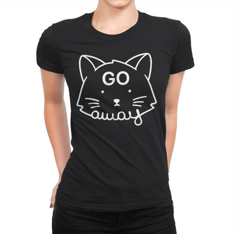 Go Away - Womens Premium T-Shirts RIPT Apparel Small / Black