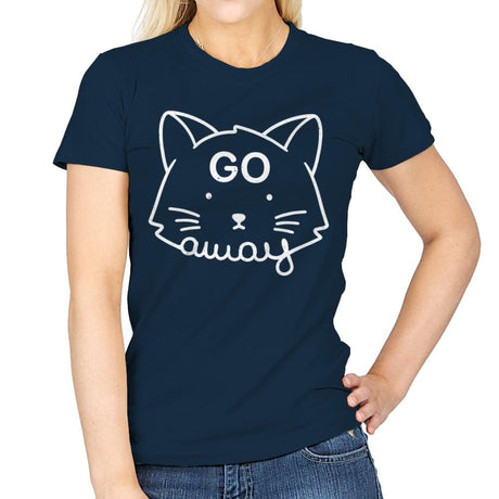 Go Away - Womens T-Shirts RIPT Apparel Small / Navy