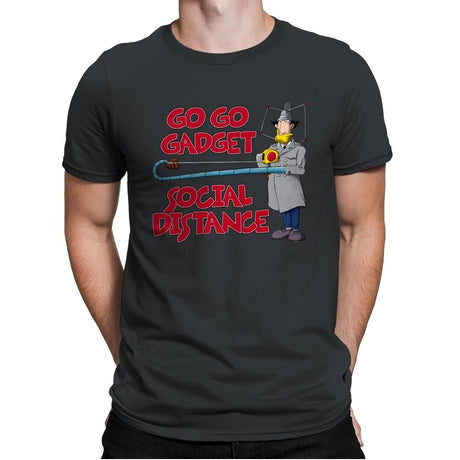 Go Go Social Distance - Mens Premium T-Shirts RIPT Apparel Small / Heavy Metal