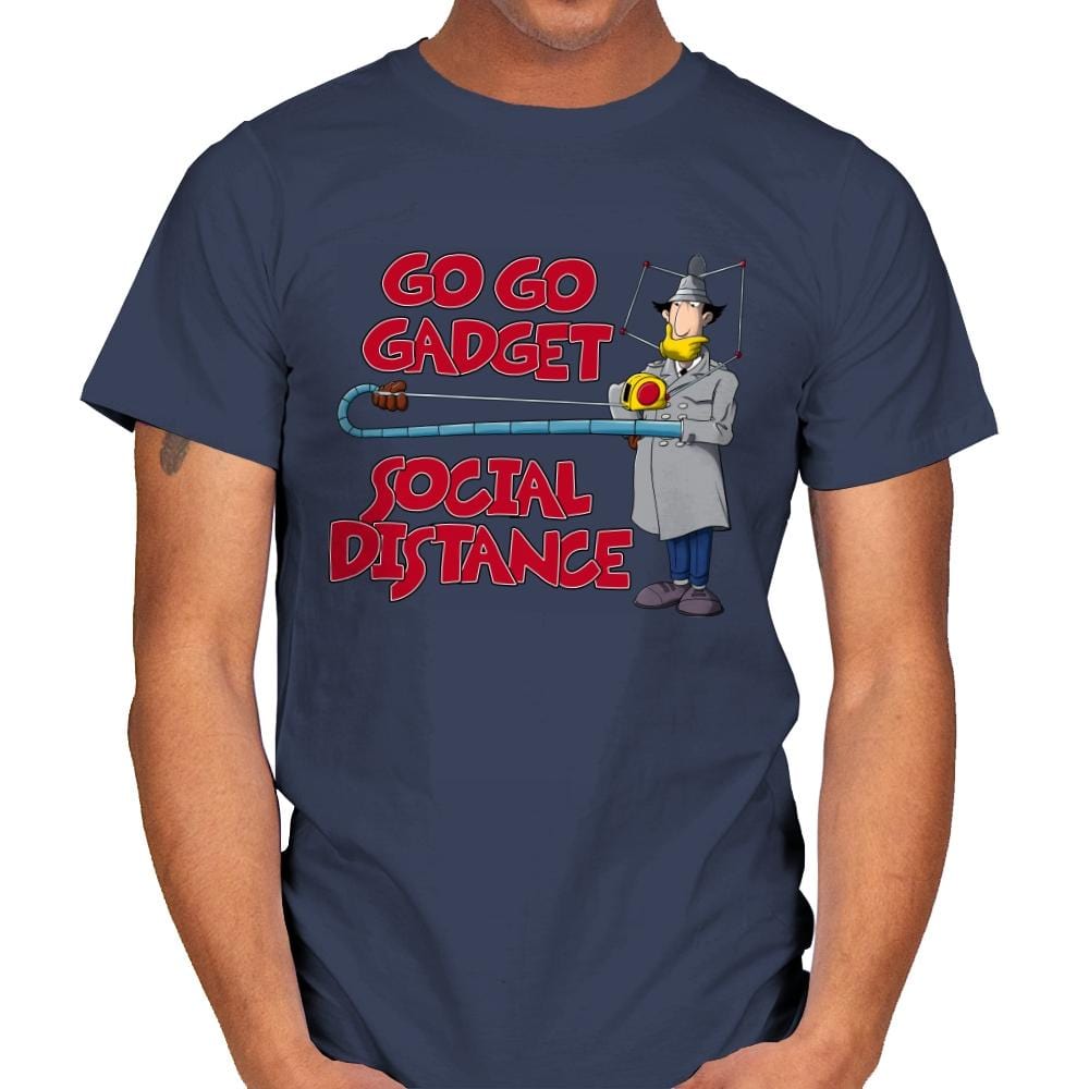 Go Go Social Distance - Mens T-Shirts RIPT Apparel Small / Navy