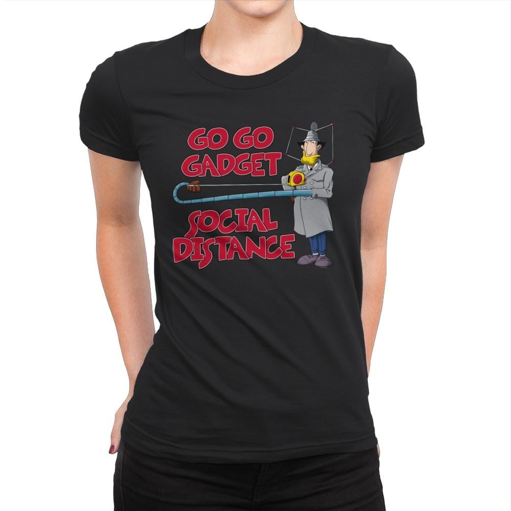 Go Go Social Distance - Womens Premium T-Shirts RIPT Apparel Small / Black