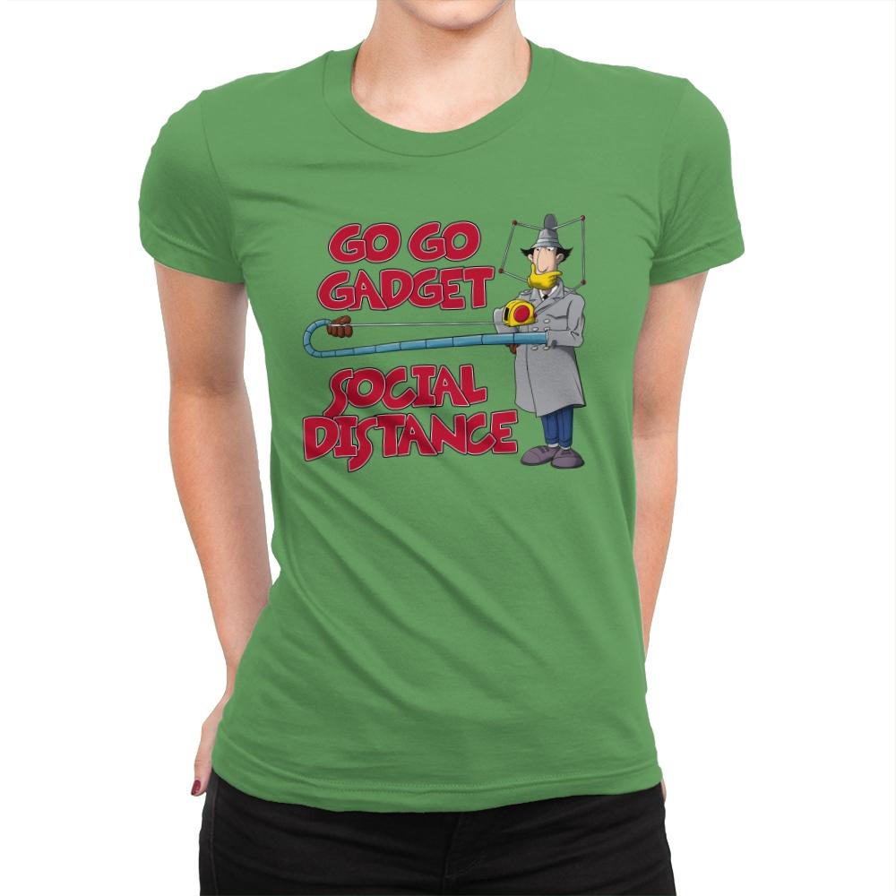 Go Go Social Distance - Womens Premium T-Shirts RIPT Apparel Small / Kelly