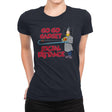 Go Go Social Distance - Womens Premium T-Shirts RIPT Apparel Small / Midnight Navy