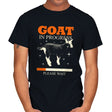 Goat In Progress - Mens T-Shirts RIPT Apparel Small / Black