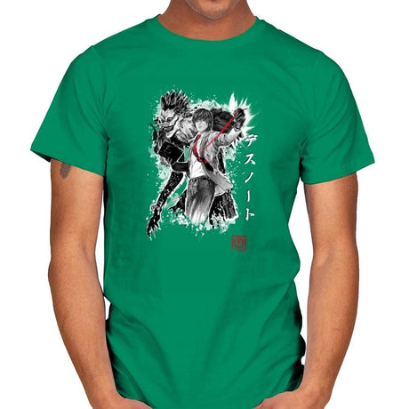 God of the New World - Sumi Ink Wars - Mens T-Shirts RIPT Apparel Small / Kelly Green