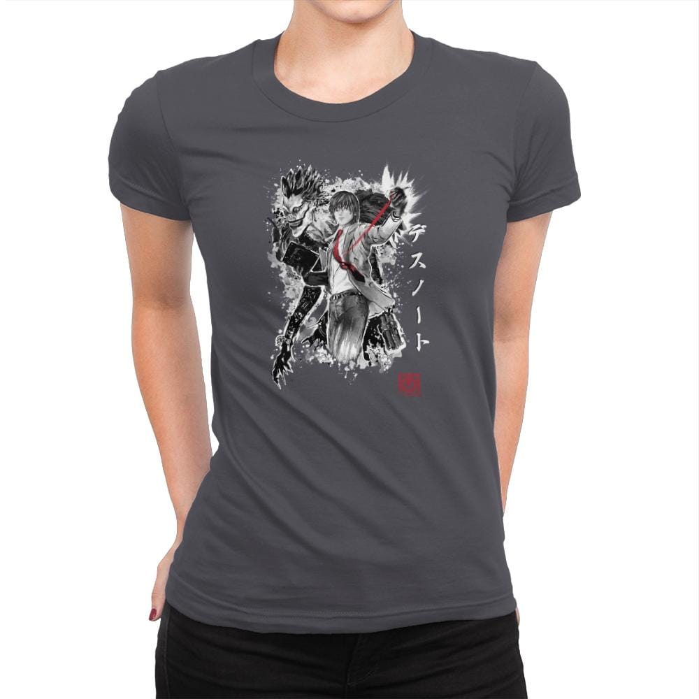 God of the New World - Sumi Ink Wars - Womens Premium T-Shirts RIPT Apparel Small / Heavy Metal