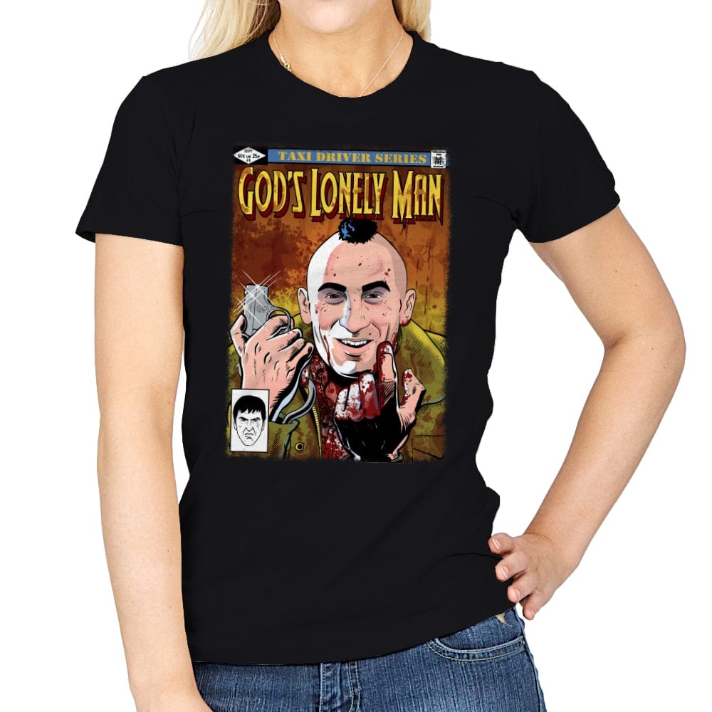 God´s Lonely Man - Womens T-Shirts RIPT Apparel Small / Black