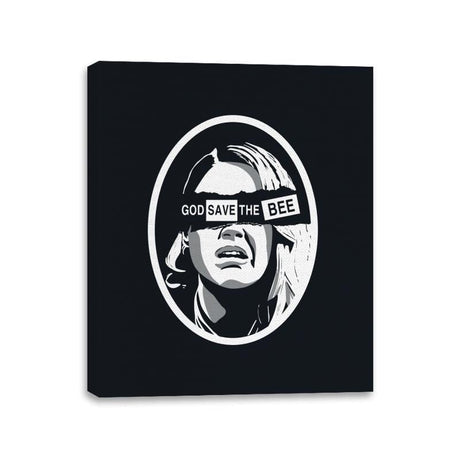 God Save The Bee - Canvas Wraps Canvas Wraps RIPT Apparel 11x14 / Black