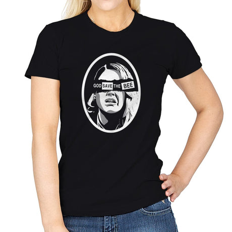 God Save The Bee - Womens T-Shirts RIPT Apparel Small / Black