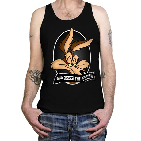 God Save The Genius - Tanktop Tanktop RIPT Apparel X-Small / Black