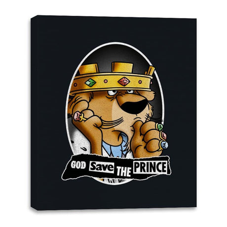 God save the Prince - Canvas Wraps Canvas Wraps RIPT Apparel 16x20 / Black