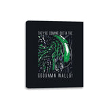 Goddamn Walls - Canvas Wraps Canvas Wraps RIPT Apparel 8x10 / Black