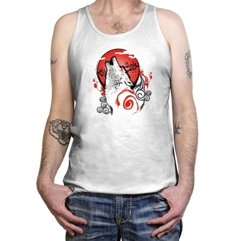 Goddess of the Sun Reprint - Tanktop Tanktop RIPT Apparel X-Small / White