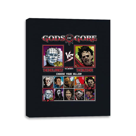 Gods of Gore - Canvas Wraps Canvas Wraps RIPT Apparel 11x14 / Black