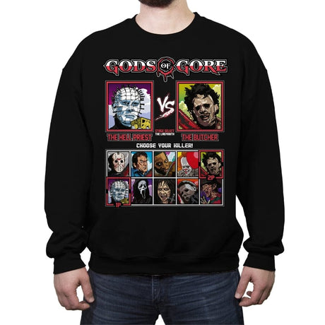 Gods of Gore - Crew Neck Sweatshirt Crew Neck Sweatshirt RIPT Apparel Small / Black